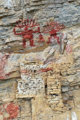 Warrior pictograph at La Petaca