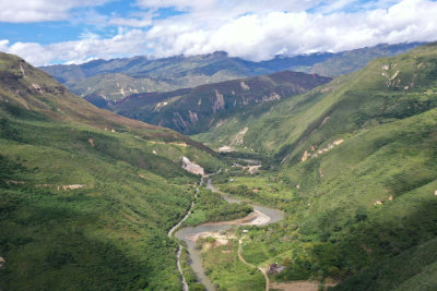 Looking up the Utcubamba Valley