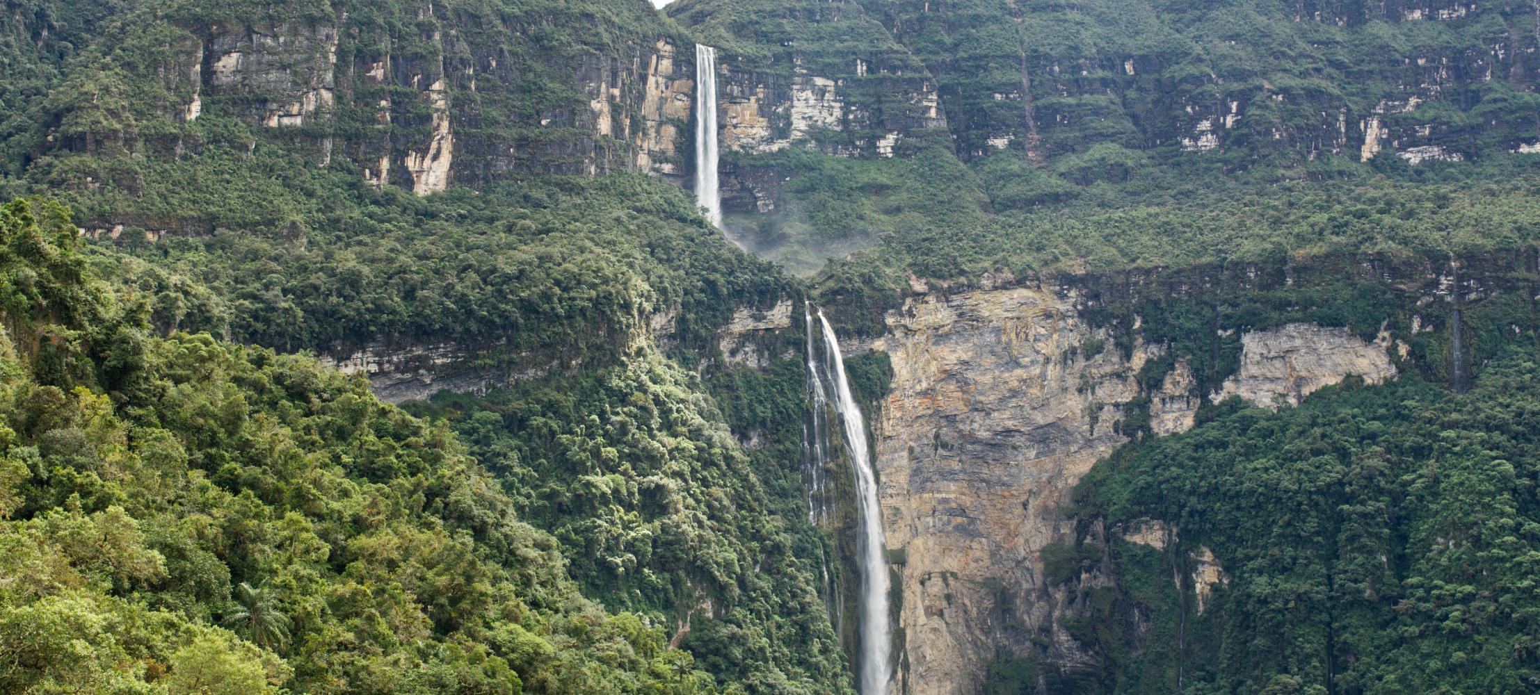 Gocta Waterfall Panorama