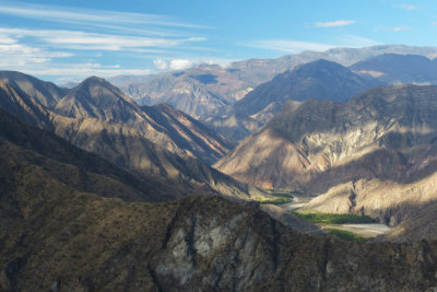 Looking at the lower part of the Marañon Valley