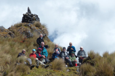 Clients on a mountain pass